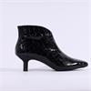 Wonders Flexfit Croc High Heel Boot - Black Croc